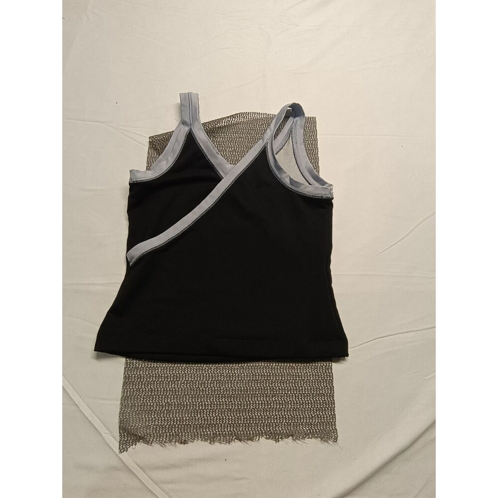 Unbranded Womens size small athletic tank top black and grey